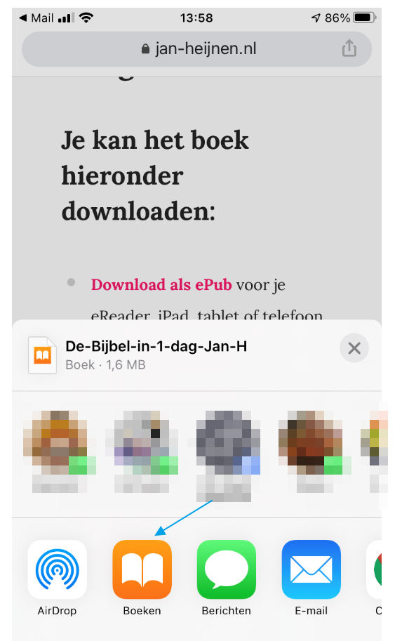 Instructies voor downloaden eBooks